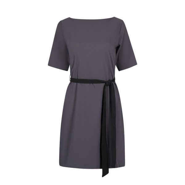 ADELE DRESS FD DARK GREY W