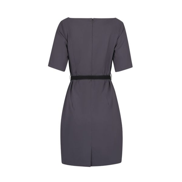 ADELE DRESS FD DARK GREY W