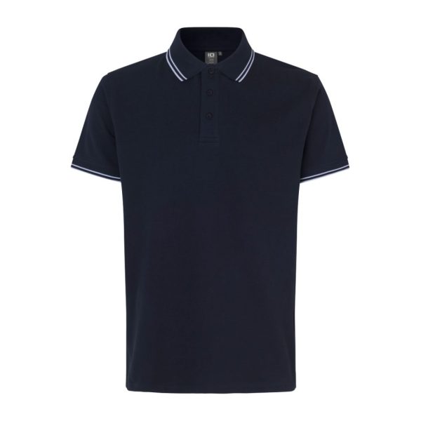 CONTRAST POLO SHIRT STRETCH NAVY