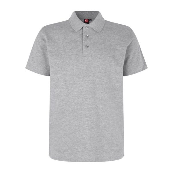 POLO SHIRT STRETCH GREY MELANGE