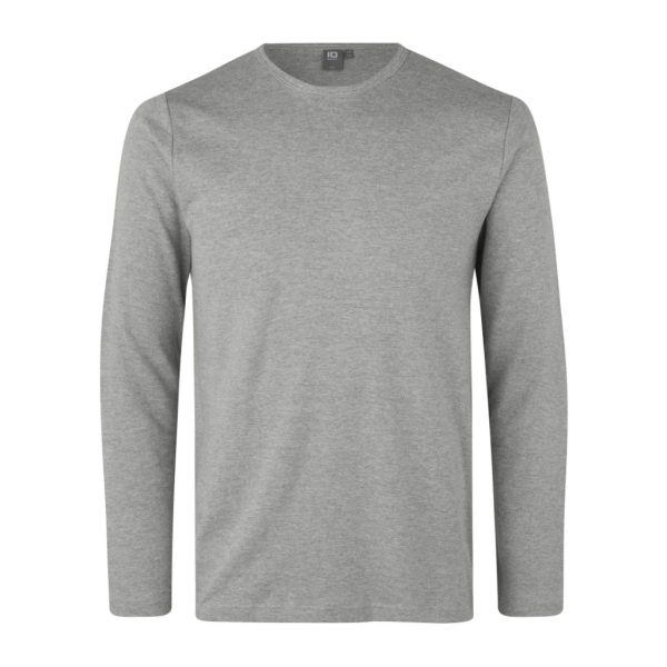 INTERLOCK T-SHIRT LONG-SLEEVED GREY MELANGE