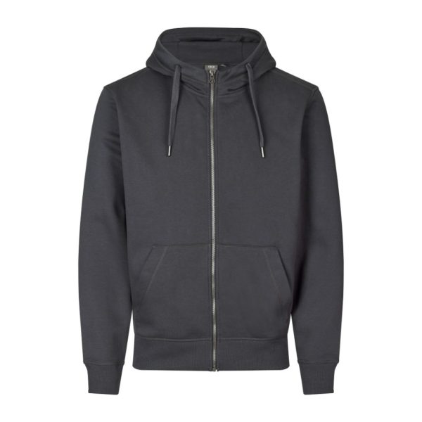 CORE HOODIE ZIP CHARCOAL