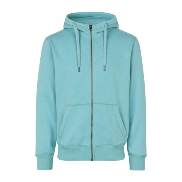 CORE HOODIE ZIP DUSTY AQUA