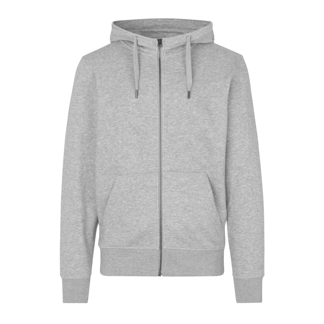 CORE HOODIE ZIP GREY MELANGE
