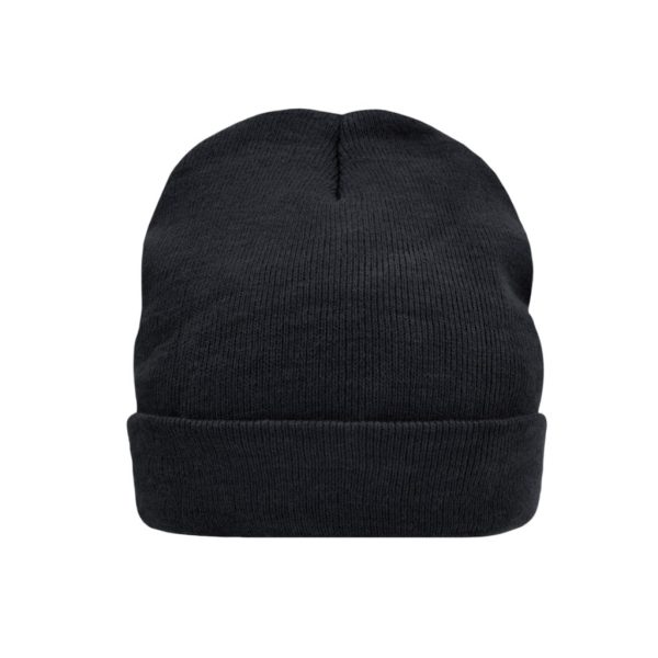 BEANIE KNITTED THINSULATE BLACK