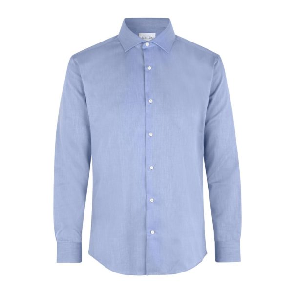 SEVEN SEAS FINE TWILL MODERN LONG-SLEEVED LIGHT BLUE