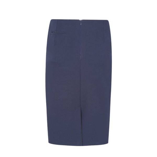 PENCIL MIDI SKIRT NAVY W