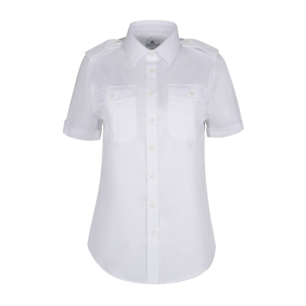 PILOT SHIRT STAIN RESISTANT SHORT-SLEEVED WHITE W