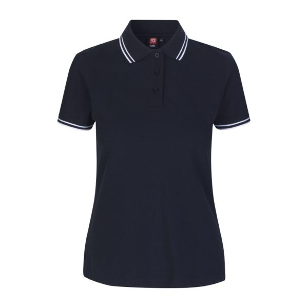 CONTRAST POLO SHIRT STRETCH NAVY W