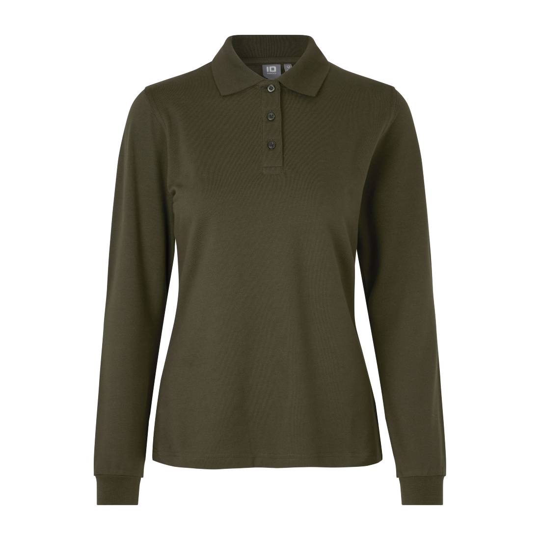 POLO SHIRT STRETCH LONG-SLEEVED OLIVE W