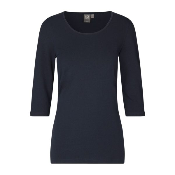 STRETCH T-SHIRT 3/4 SLEEVED NAVY W