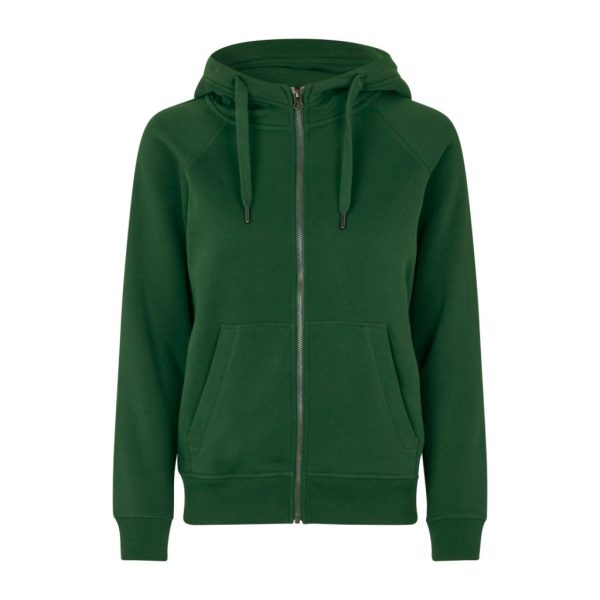 CORE HOODIE ZIP BOTTLE GREEN W
