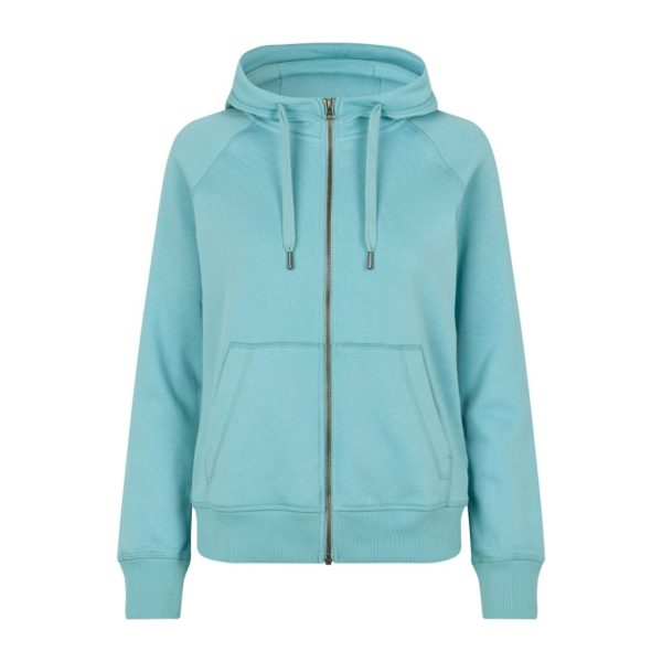 CORE HOODIE ZIP DUSTY AQUA W