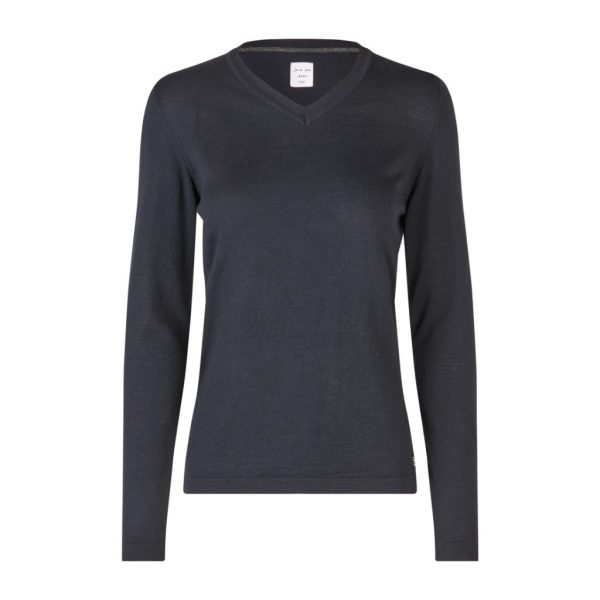 SEVEN SEAS THE KNIT V-NECK NAVY W