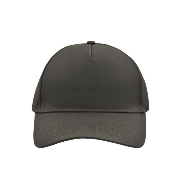 5 PANEL UNBRUSHED CAP GRAPHITE